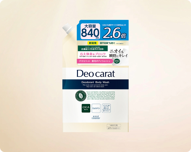 デオカラット [Deo carat] ニオイも素肌も瞬時にケアできる薬用ボディ